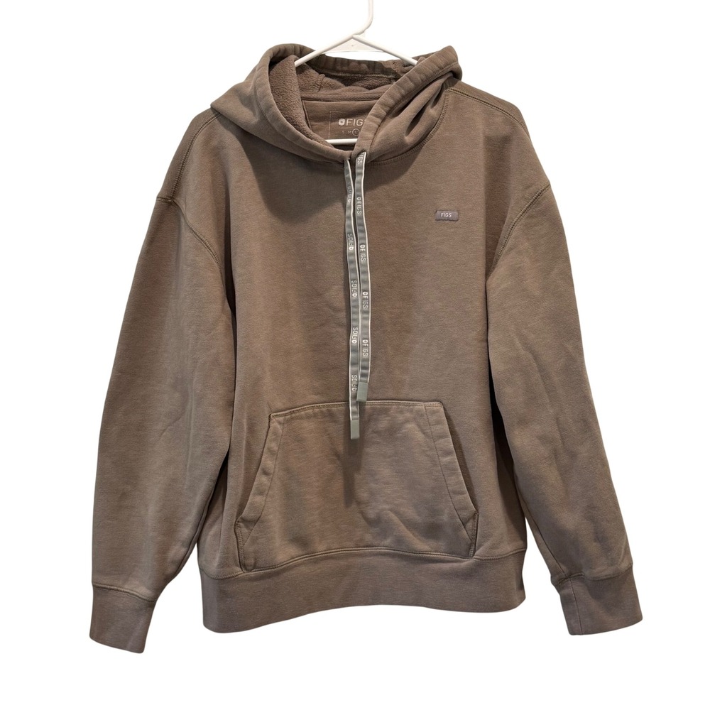 Figs Women's Hoodie in Taupe Brown